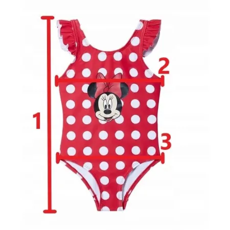 Strój jednoczęściowy Disney Minnie Mouse dla dziewczynki rozmiar 110/116