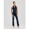 ESMARA Jeansy Damskie SLIM FIT! Rozmiar 46 | Ciemny Niebieski | Wąski Krój