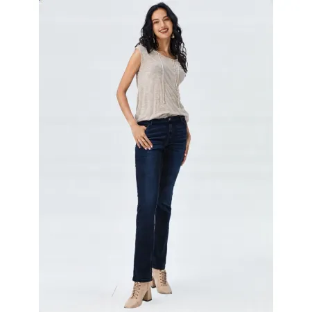 ESMARA Jeansy Damskie SLIM FIT! Rozmiar 46 | Ciemny Niebieski | Wąski Krój