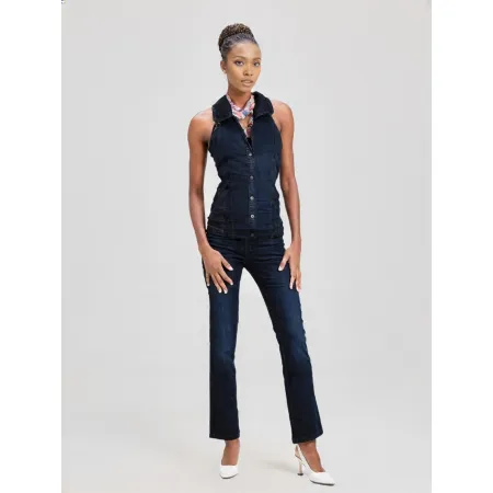 ESMARA Jeansy Damskie SLIM FIT! Rozmiar 46 | Ciemny Niebieski | Wąski Krój
