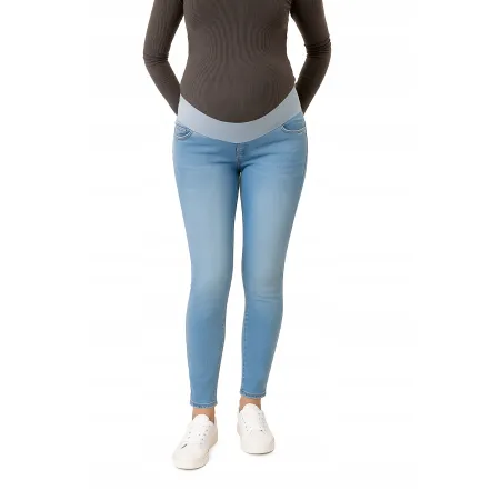 Jeansy Ciążowe Damskie Bellybutton 38 niebieskie Slim Fit Wygodne Bawełna