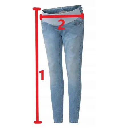 Jeansy Ciążowe Damskie Bellybutton 38 niebieskie Slim Fit Wygodne Bawełna