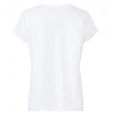 T-shirt Damski 100% Bawełna Biały Letni Nadruk Eko Krótki Rękaw S 36/38