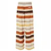 Esmara Spodnie Damskie Wide Leg Kuloty W Paski M (40/42) Wysoki Stan Eco