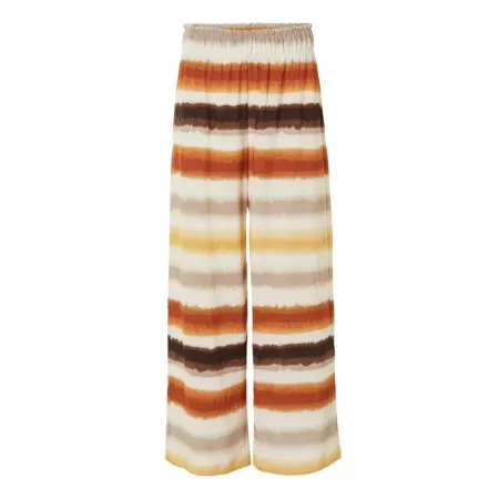 Esmara Spodnie Damskie Wide Leg Kuloty W Paski M (40/42) Wysoki Stan Eco