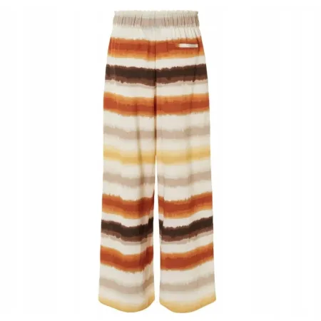 Esmara Spodnie Damskie Wide Leg Kuloty W Paski M (40/42) Wysoki Stan Eco