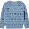 Sweter Ażurowy Dziewczęcy Lupilu Rozmiar 110/116 Niebieski Bawełniany