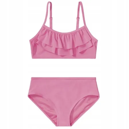 Bikini dla dziewcząt Strój kąpielowy Dwuczęściowy 158/164 różowy Pepperts