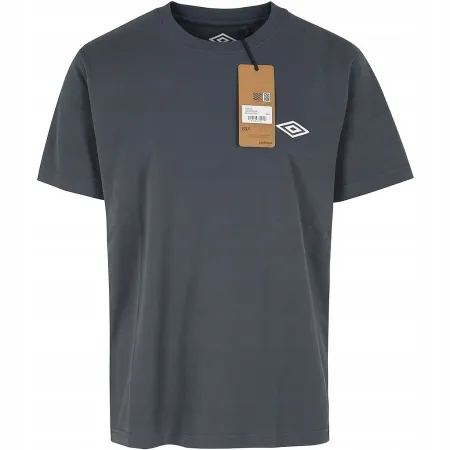 Koszulka Krótki Rękaw/T-shirt męski UMBRO XXL 100% bawełna szara logo