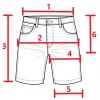 PARKSIDE jeansowe krótkie SPODENKI robocze szorty JEANS cargo 50 Bawełna