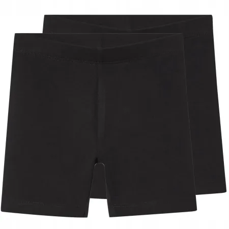 Legginsy Dziecięce Kolarki Czarne 2-Pak 2 Pary Bawełniane 134/140