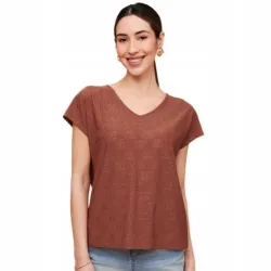 Esmara Koszulka Damska T-shirt XS 32/34 Luźny Krój Ażurowa