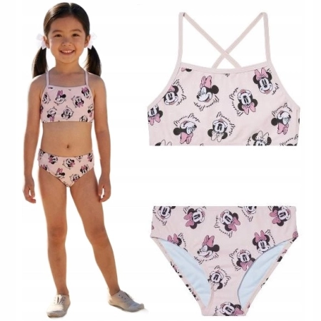 Dwuczęściowy strój kostium kąpielowy Disney Myszka Minnie 110/116 4-6 lat