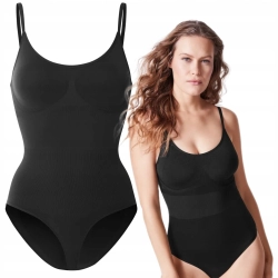 Czarne Body Modelujące Wyszczuplające L 44/46 Bezszwowe Esmara Shapewear