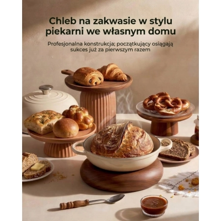 Garnek żeliwny holenderski do chleba Armorbear emaliowany 4,7L 24cm Biały